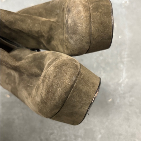 VIA SPIGA SUEDE LEATHER  PLATFORM ANKLE BOOTS - Picture 6 of 7